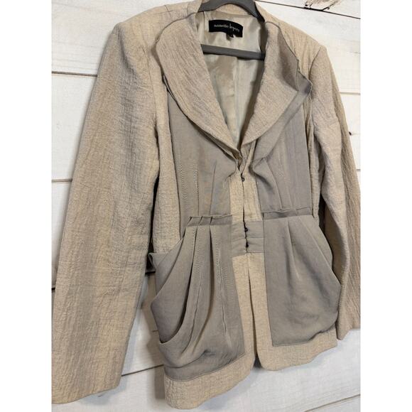 Nanette Lepore Size 6 Stylish Blazer Khaki Chic - Picture 7 of 7